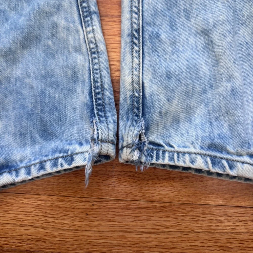 Diesel Rombee Regular Slim-Carrot Light Blue Acid Wash Jeans Mens 31x30 0880I